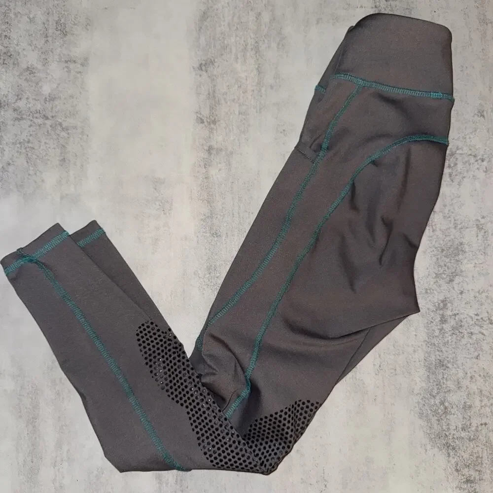Riding Sport By Dover Saddlery Equestrian Leggings‎ Grip Saddle Gray Small S